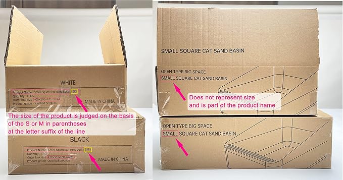Sfozstra High Sided Cat Litter Box: Open Top Anti Tracking Design | Easy Cleaning / Comfortable Entry / For Cats Under 13 lbs / Apartment Friendly / Everyday Litter Care