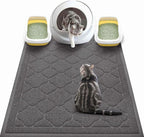 Cat Litter Box Mat, Kitty Premium PVC Pad, Durable Trapping Rug, Phthalate Free, Urine-Resistant, Scatter Control, XXL 47 x 36 Inch, Black