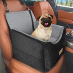 JOEJOY Dog Car Seats for Small Medium Dogs Under 35lbs, Dog Booster Seat with Detachable Washable Cover and Cushion, Memory Foam Pet Car Seat with Safety Belt and Storage Pockets (BLG)