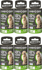 Evercare Extra Sticky Pet Lint Roller Refill 60 Sheets, 6-Pack