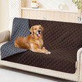 Smiry Waterproof Reversible Pet Couch Covers for Dogs | Pet Friendly, Soft Fabric, Washable Sofa Furniture Protector for Dogs Cat Kids, Checkered (52"x82", Chocolate/Dark Grey)