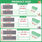 Loiion Cat Scratch Proof Furniture Protector Waterproof Sofa Cover 118"x71" | Pet-Friendly Couch Protector, Anti-Scratch & Anti-Slip Sofa Cover For Cats Dogs Kids, Machine Washable