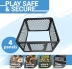 4-Panel Modular Dog and Puppy Playpen, Indoor/Outdoor Pet Enclosure