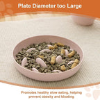 Slow Feeder Bowl for Cats and Small Dogs,Cilkus Fish Pool Design, Fun Interactive Bloat Stop Puzzle Feeder Bowl Healthy Eating Diet Made of Melamine Food Grade Material (Pink)