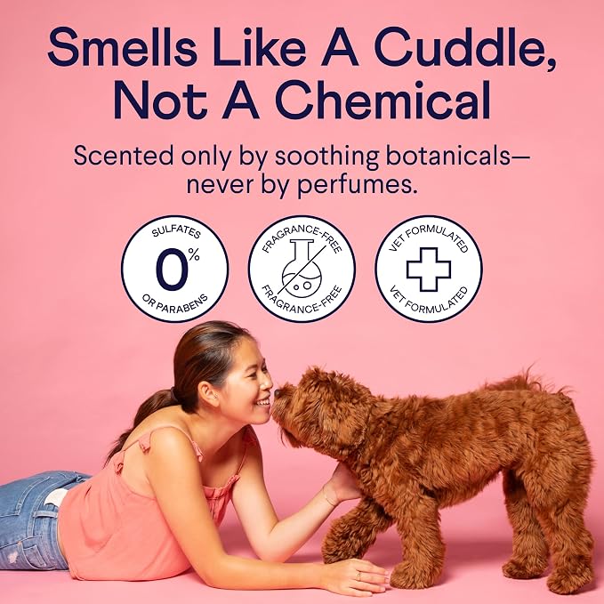 Finn Fur Hero Oatmeal Dog Shampoo - Itchy Skin Relief - Sulfate-Free | Aloe, Chamomile & Witch Hazel - Sensitive Skin - Paraben & Perfume-Free - Aluminum Bottle