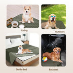 gogobunny Waterproof Blanket, Couch Covers for Dogs, Reversible Protector | 3X Stronger Leakproof, Scratch Proof Durable Furniture Protection, Stain Resistant, Washable, 30x70 Inch Dark/Light Olive