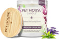 Pet House Lavender Candle Clean Burning, Long Lasting Pet Odor Candle for Home - Lavender Green Tea
