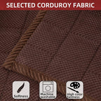 Pet Couch Covers,Couch Cover for Dogs Washable,Anti Slip Dog Sofa Covers Couch Protector Sofa Mat,Seat Cover,Dog Mat,Pet Pad for Furniture 1 Piece (Brown, 21''x21''/Square)