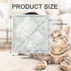 6-Pack Cat Water Fountain Filter Compatible with Petsafe Premier, Ion-X | Fit for Outlast Pumpless, Viva, Premier Cat Water Fountain Stainless Steel, Pet Water Fountain Filters for Dog & Cat