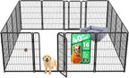 FXW Homeplus Indoor Dog Playpen, 40" H, 16 Panels, for Medium & Large Dogs | Stress-free play, Heavy-duty, Semi-open design, Easy setup, Threshold-free gate, Expandable, Patented