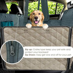 Dog Car Seat Cover,100% Waterproof Pet Backseat Cover,Car Seat Cover for Dogs,Duty Scratch Proof Nonslip Backseat Dog Cover for Car/SUV/Truck