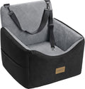 JOEJOY Dog Car Seats for Small Medium Dogs Under 35lbs, Dog Booster Seat with Detachable Washable Cover and Cushion, Memory Foam Pet Car Seat with Safety Belt and Storage Pockets (BLG)