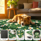 Washable Pee Pads for Dogs, Reusable Puppy Potty Training Pads, Ultra-Absorbent Thick Waterproof Leak-Proof Non-Slip Pads & Mat for Crate, Playpen, Floor, Whelping & Housebreaking , 2 Pack 48"x72"