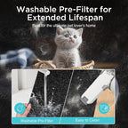 Air Purifiers for Home Large Room Up to 2590 ft² with PM 2.5 Display Air Quality Sensor, DBFIT H13 HEPA Air Purifier with Washable Filter, Auto Mode, Air Cleaner for Smoke Dust Pollen Pets Hair Odor