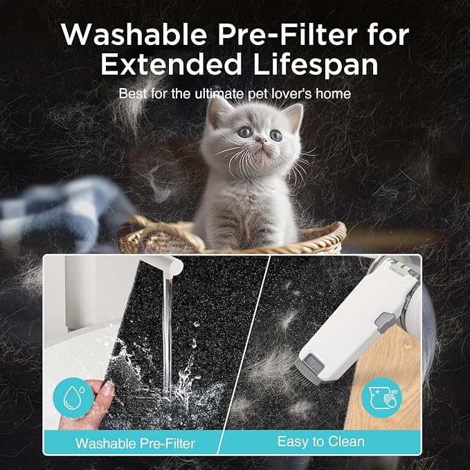 Air Purifiers for Home Large Room Up to 2590 ft² with PM 2.5 Display Air Quality Sensor, DBFIT H13 HEPA Air Purifier with Washable Filter, Auto Mode, Air Cleaner for Smoke Dust Pollen Pets Hair Odor