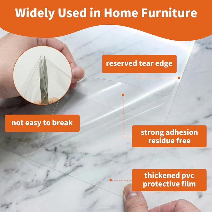 Cat Scratch Furniture Protector 12 Sheets with 50 Twist Pins XL 17" x 12" | Scratch Protector for Cats, Non-Toxic Safe for Kids & Pets, No Residue Couch Protector from Cat Scratching, Cuttable to Fit