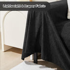 Couch Cover for 2 Cushion Sofa Washable, Cat Scratch Proof Sofa Covers, Furniture Protector Love Seat L Shape Soft Sectional Couch Covers for Dogs Pets, 71" x 102", Black