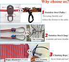 Dog Tie Out Cable for Camping, Dog Trolley System and 4ft Bungee Leash | Suitable for Dogs Up to 400lbs, Camping Yard andOutdoor Events