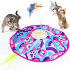 Interactive Cat Toys for Indoor Cats, Kitten Toys for Indoor Kittens,Pink | Automatic Electronic Cat Toys for Bored Adult Cats, Stimulating Moving Cat Enrichment Toy, Hide and Seek Cat Games Toy