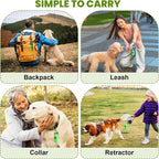 Thick Dog Poop Bags Rolls - Grab'n'Go, Hands Stay Clean! - 420PCS Scented | Odor Control Doggie Poop Bags 13 x 9 in for All Breeds - with 2 Dispensers for Daily Walks Outdoor Cleanup (Green)