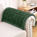 Smiry Couch Cover for Dogs, Non Slip Fuzzy Pet Sofa Arm Covers Washable | Sofa Slipcovers for Armrest & Backrest, Soft Thick Furniture Protector for Cats Dogs, Against Fur, Dirt (27.6"x27.6")