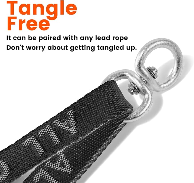 HOWGO Double Dog Leash,Tangle-Free 360 Swivel(Black, Pro S-M Splitter) | Individually Adjustable Length, Coupler Leads 2 Dogs,Aviation Aluminum Hooks,Durable Nylon,No-Tangle Walking,All Breeds