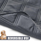 Smiry Waterproof Dog Bed Cover, Reversible Pet Blanket for Sofa Couch | Soft Washable Dog Blanket, Leakproof Couch Cover for Dogs Cats & Furniture Protection, 30x53, Dark Grey/Dark Grey