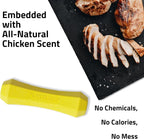 Playology Dog Toys | Squeaky Chew Stick for Dogs, Value 2-Pack | Chicken Scented Medium Fetch Toy | Squeaky Dog Chew Toy