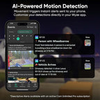 Wyze Window Camera, WiFi Indoor HD Home Security Camera, Upgraded Color Night Vision, Anti-Glare, AI-Powered Motion Detection, Easy & Quick Setup, 24/7 Recording, Works w/Alexa & Google