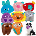 No Stuffing Dog Toys -8 Pack Squeaky Dog Crinkle Toys for Small Medium Dogs | Interactive Durable Plush Dog Toys,Cute Textured Animals Stuffless Pet Squeaky Toys for Puppy Teething Chewing