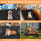Mancro Dog Car Seat Cover for Back Seat, Waterproof Dog Hammock for Car | 600D Heavy Duty, Scratch-Resistant Back Seat Pet Cover for Dogs with PVE Nonslip Underside, Fits for Sedan, Trucks and SUVs
