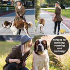 ADITYNA Leather Dog Leash for Large & Extra-Large Dogs, 6ft x 1" | Soft yet strong leather leash for walking, training, hiking — great for Great Dane, Rottweiler, Cane Corso, Mastiff.