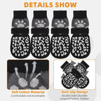KOOLTAIL Dog Socks for Hot/Cold Pavement to Prevent Licking Paws for Hardwood Floors,Anti Slip,Pet Boots&Paw Protector with Grippers,Puppy Shoes Booties for Small Medium Large Senior Dogs