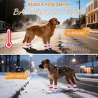 KOOLTAIL Non Slip Dog Socks Shoes to Prevent Licking Paws and Scratching, Winter Pet Booties for Cold Pavement & Hardwood Floors, Dog Grip Booties for Small Medium Large Senior Dogs