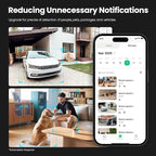 Kiwibit 2K Security Camera Indoor/Outdoor, Pet Camera, Baby Monitor, Magnetic Mount, AI Detection, Color Night Vision, SD & Cloud Storage, Compatible with Alexa, 10FT Extra-Long Cable