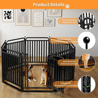 Thickened Metal Tube Dog Playpen Outdoor, Low Threshold Dog Pen, Heavy Duty 40" H 20 Panels for Pet Playpens Indoor, Portable Pet Fence for Yard RV Camping