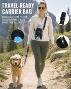 GiNT 37oz Insulated Stainless Steel Dog & Human Water Bottle, All-in-1 Travel Dispenser with Detachable Bowls & Carrying Case, Leak-Proof Pet Canteen for Walking, Hiking, Camping, Car (Blue)