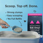 Boxie Glo Attract Clumping Cat Litter 40+ Day Odor Control Dust Free 16 lb