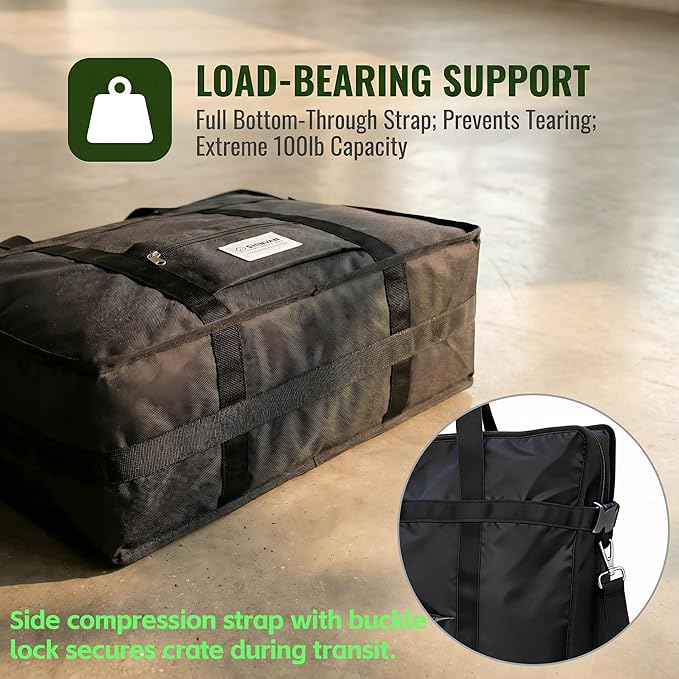 Dog Crate Storage Bag, 42 Inch Heavy Duty Waterproof Travel Bag with Handles for Foldable Wire Crates & Pet Supplies
