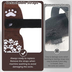EXPAWLORER Anti Slip Dog Socks to Prevent Licking Paws, Dog Shoes for Hot Pavement, Dog Booties for Small Medium Large Senior Dogs, Traction Control Boots & Paw Protectors for Hardwood Floors Coffee