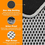 Cat Litter Mat 27"x46",Double Layer EVA litterbox Mat, Pink | Waterproof honeycomb large grid, urine-proof and odor-free. Traps litter, easy cleanup,Washable, non-slip backing