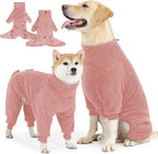 Dog Winter Coat for Small Medium Large Dog for Run Walk Sleep Warm Fleece Pet Sweater & Windproof Pajamas Snow Jacket Small Pink