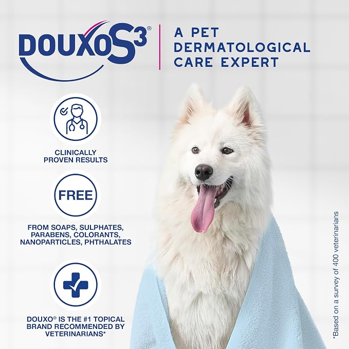 Douxo S3 Calm Dog Shampoo for Itchy Skin Relief, Dog Shampoo for Allergies and Itching, Soothes Itchy, Irritated or Allergic Skin For Dogs and Cats, 16.9 fl oz | Dog Shampoo for Allergies and Itching, Soothes Itchy, Irritated or Allergic Skin For Dogs ...