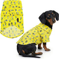 Parisian Pet Cactus Dog Shirt - Cotton Clothes for Large Dogs - Stylish Tropical Yellow Dog Outfit - Lightweight and Soft Puppy Clothes - Trendy Tshirts for Dogs - Comfortable Summer Camp Pet Apparel