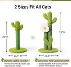 Happi N Pets Cactus Cat Tree, Cactus Cat Scratching Post with Toys | Natural Sisal, Skin-Friendly Microfiber Plush, Cute Home Decor, For All Cats, Bonus Toys & Catnip, Stable Cat Scratchers