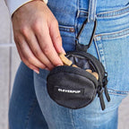 Snackpack Double Insulated Dog Treat Pouch – 1.5 Cup Capacity, 2 BPA-Free Waterproof Zipper Pockets, Carabiner for Belt/Leash – Compact Training & Travel Bag – Graphite