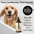 Pride and Groom The Final Coat Dog Conditioner – Formulated with All Natural Ingredients to Untangle and Nourish Any Coat for Improved Manageability and Long Lasting Shine – 16oz
