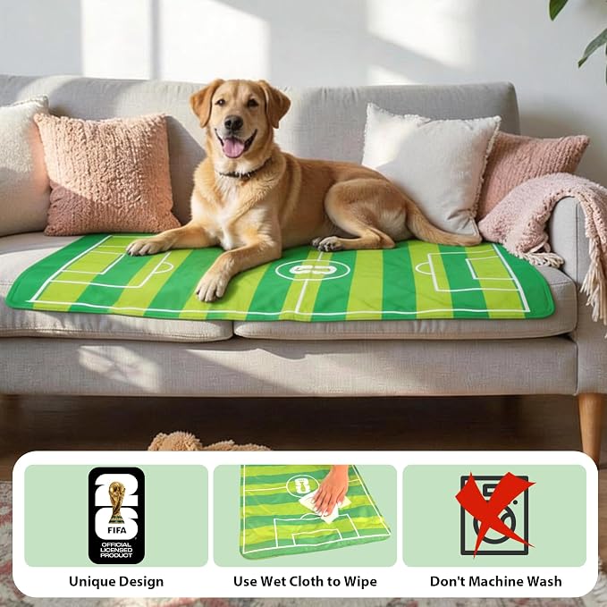FIFA Dog Cooling Mat, Cooling Blanket for Dogs,Washable, M | Official FIFA 2026, non-slip foldable, 35.4x23.6in, for dogs cats, M