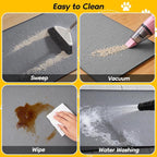 Extra Large Silicone Cat Litter Box Mat 40" x 28", Waterproof & Urineproof | Litter Trapping Mat, Soft on Kitty Paws & Easy to Clean for Floor, Non-Slip Litter Pad for Indoor Cats