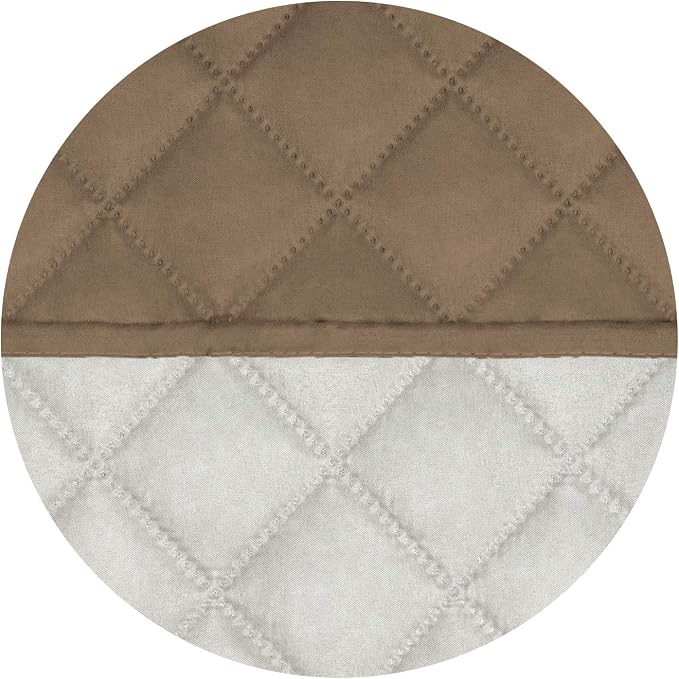 PureFit Reversible Quilted Sofa Cover, Water Resistant Slipcover Furniture Protector, Washable Couch Cover with Non Slip Foam and Elastic Straps for Kids, Dogs, Pets (X Large , Camel/Ivory) | Camel/Ivory, Water Resistant Couch Protector, Washable Pet C...